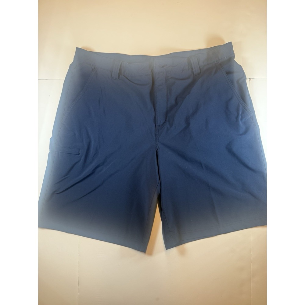 Columbia PFG Mens Performance Fishing Shorts Navy Blue 38w‎ 10i Stretch